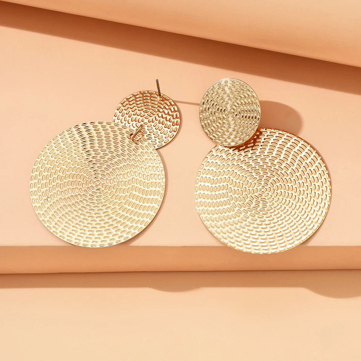 Metal Round Earrings