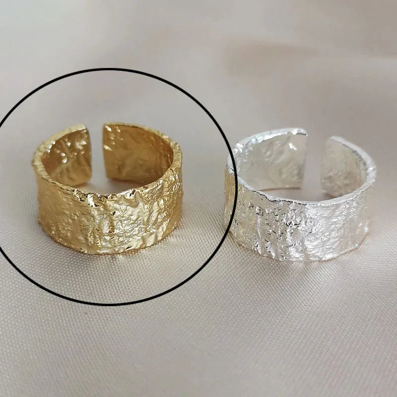 Hollow Out Gold Rings