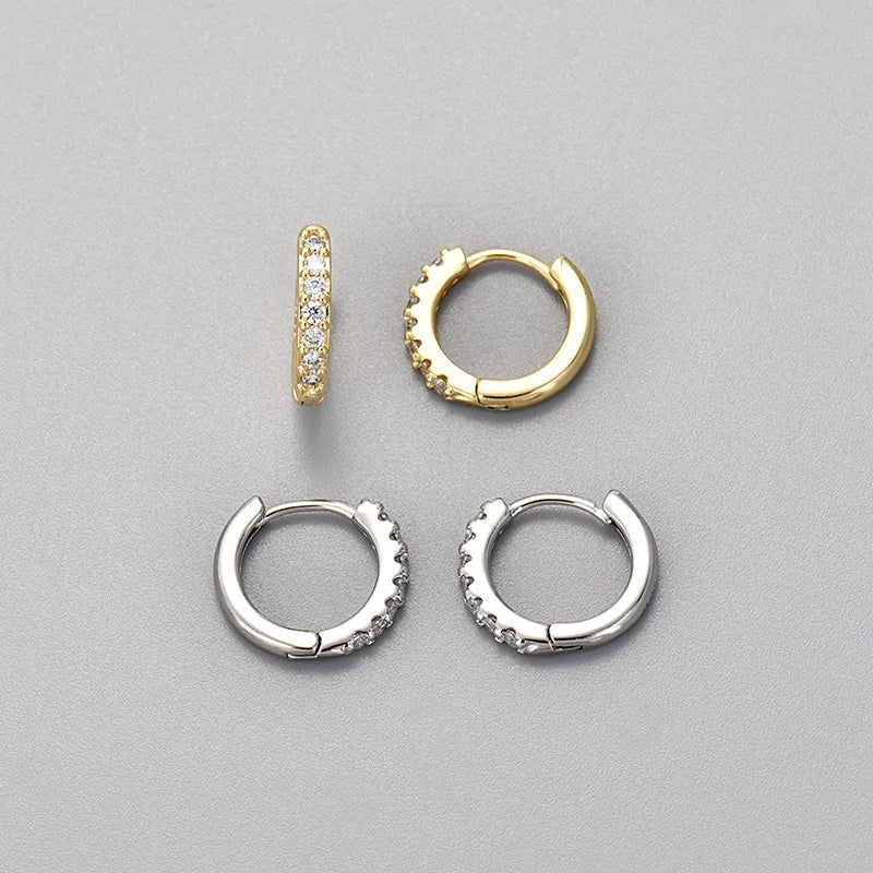 Gold Zircon  Earring