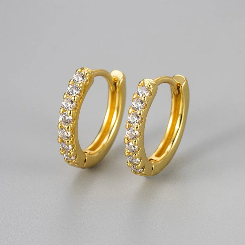 Gold Zircon  Earring