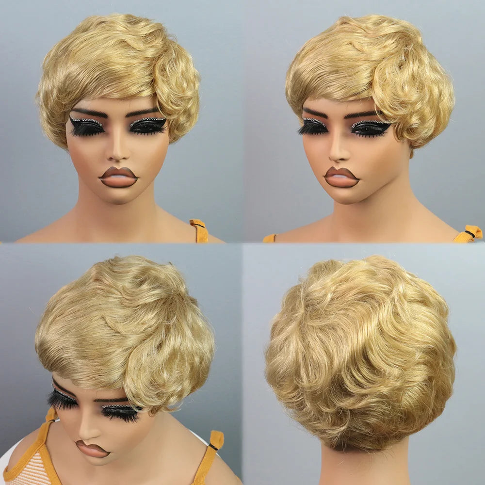 Short Human Hair Wig