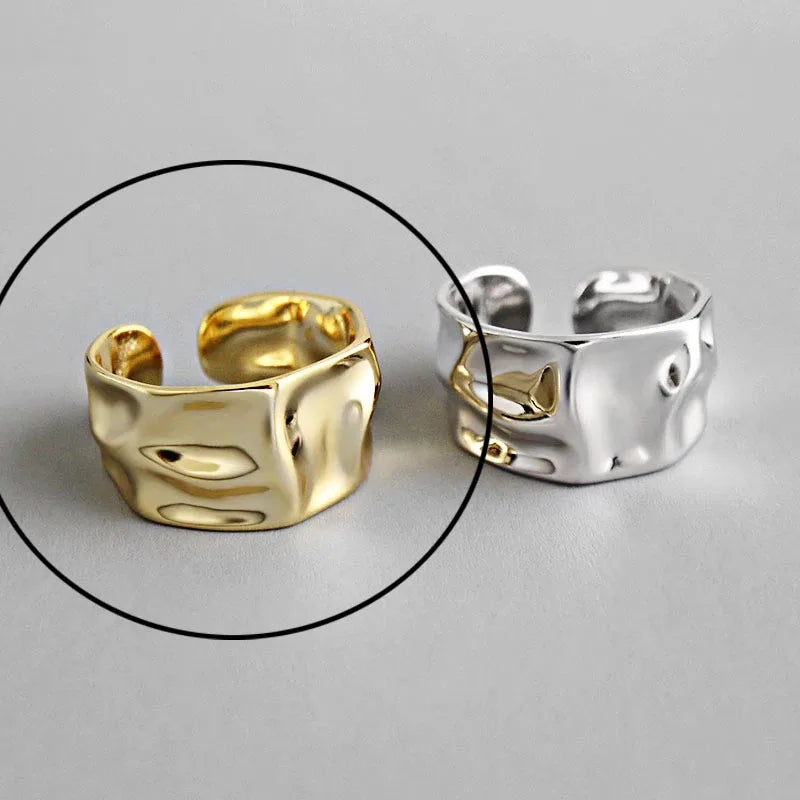 Hollow Out Gold Rings
