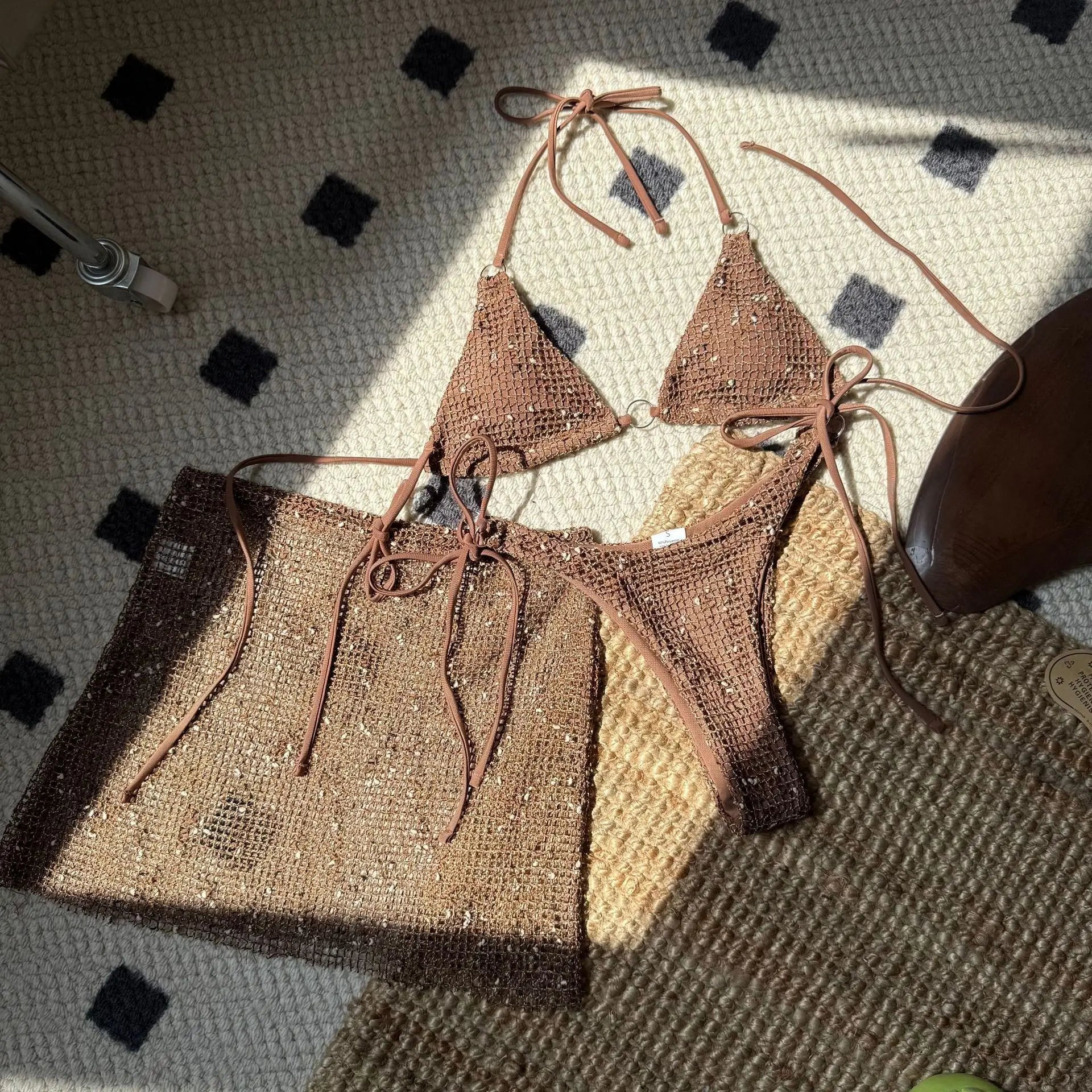 Hollow Out Skirt Bikini