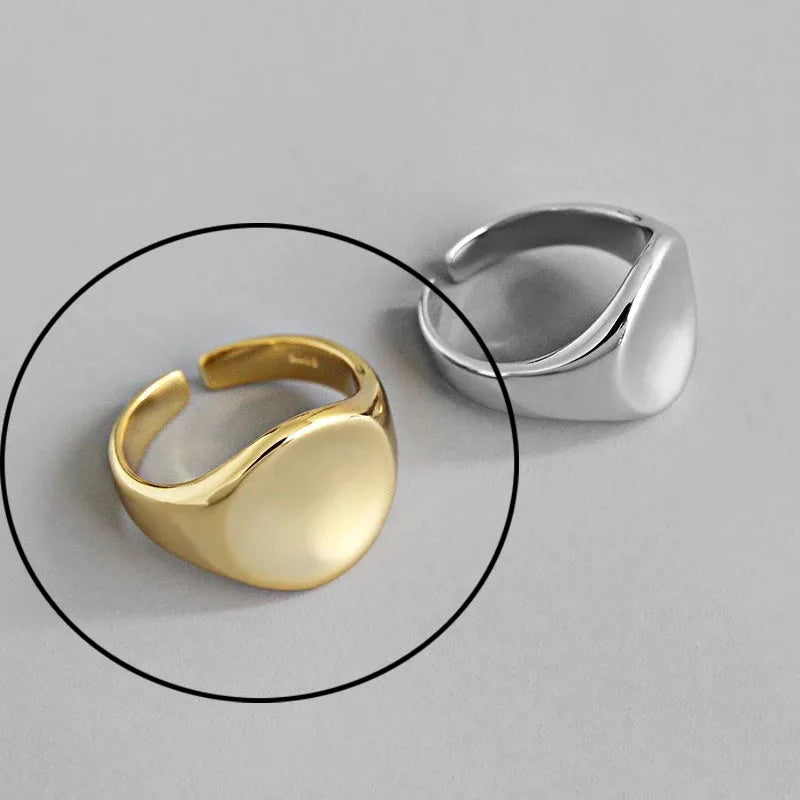 Hollow Out Gold Rings