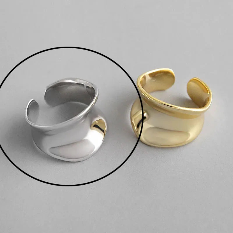 Hollow Out Gold Rings