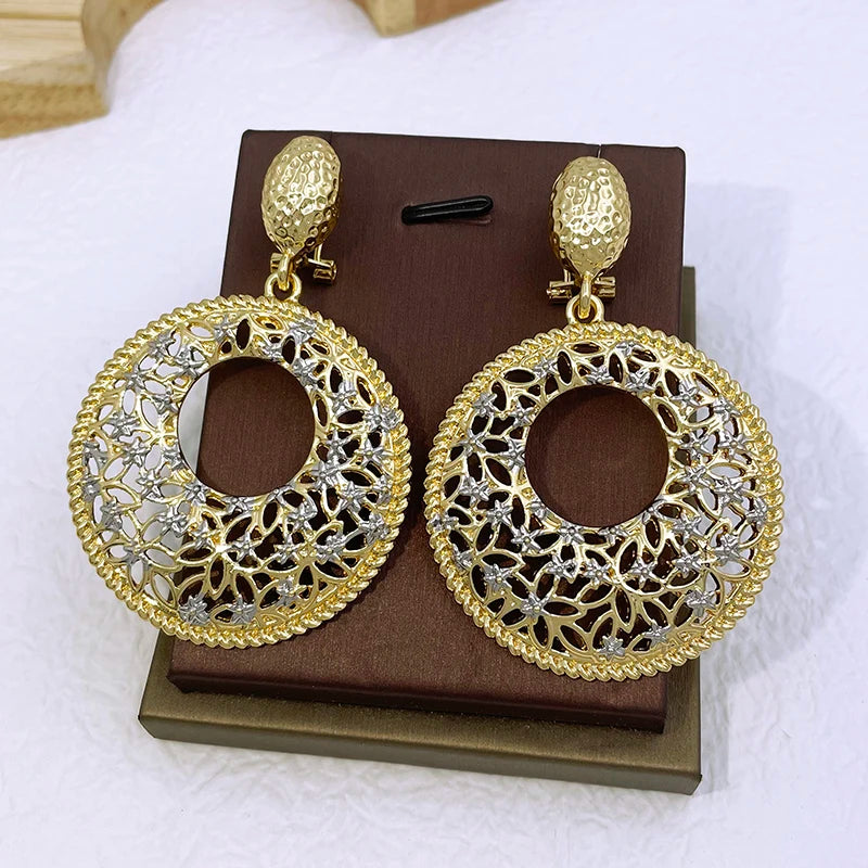 Round Drop Earrings
