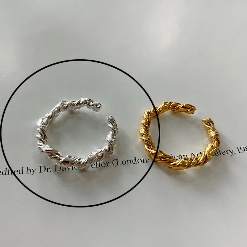 Hollow Out Gold Rings