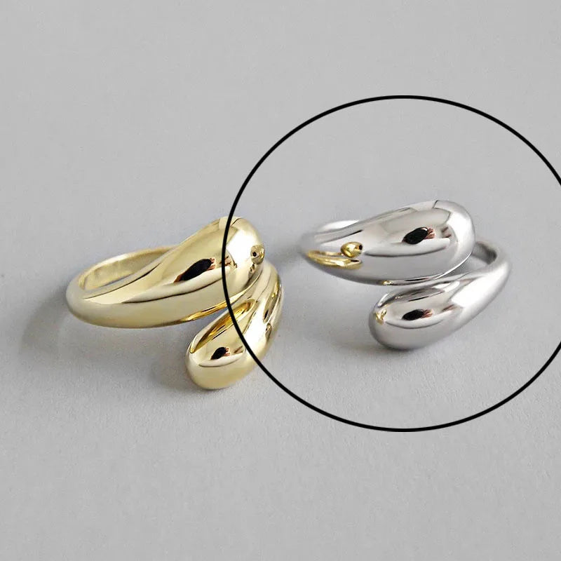 Hollow Out Gold Rings