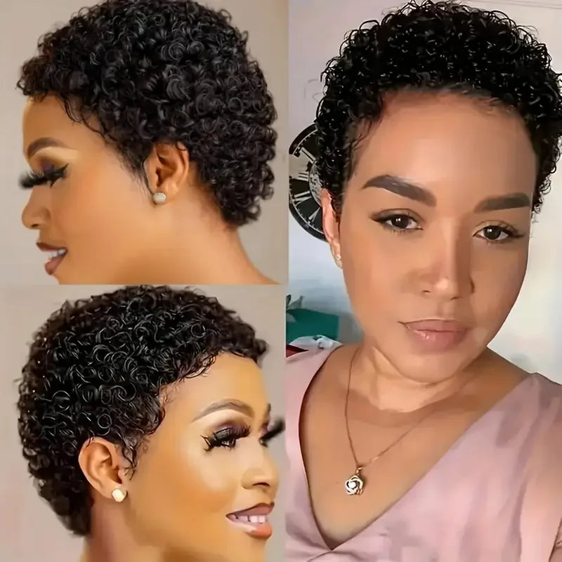 Short Curly Human Hair