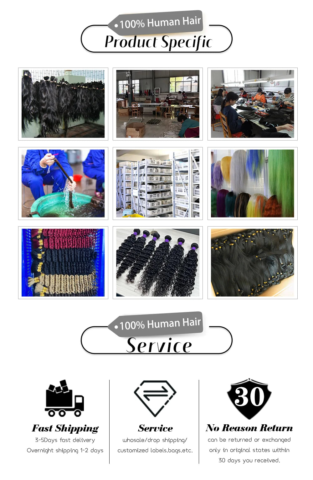 Short Human Hair Wig