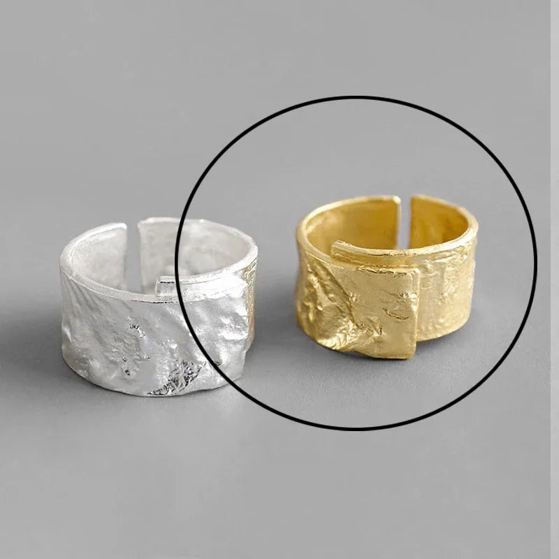 Hollow Out Gold Rings