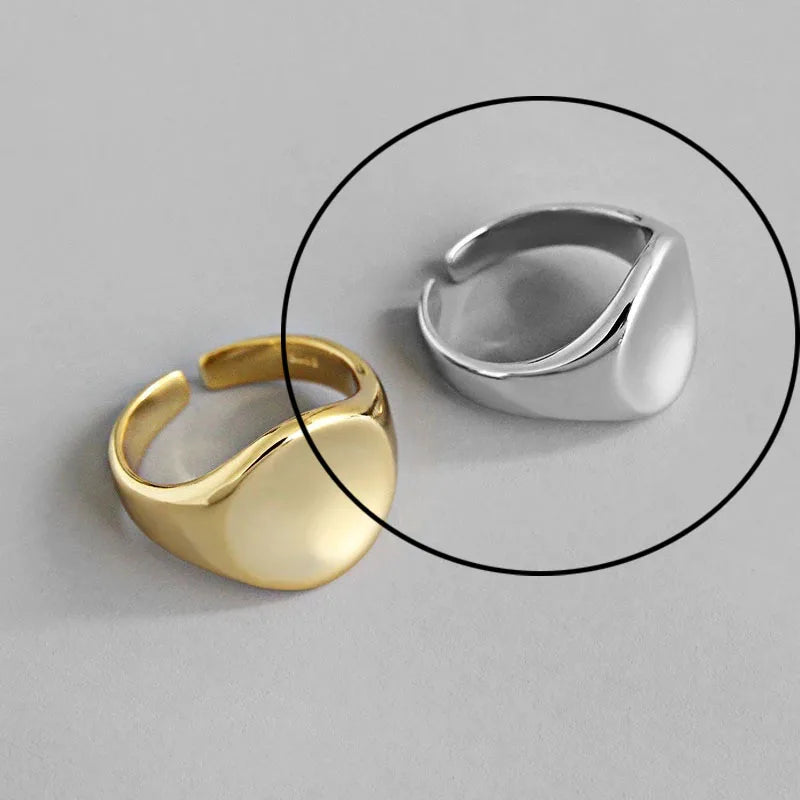 Hollow Out Gold Rings