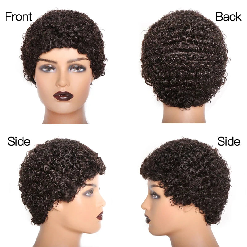 Short Kinky Curly Wigs
