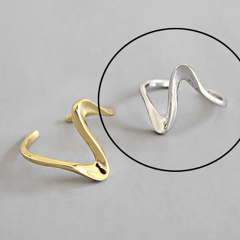 Hollow Out Gold Rings