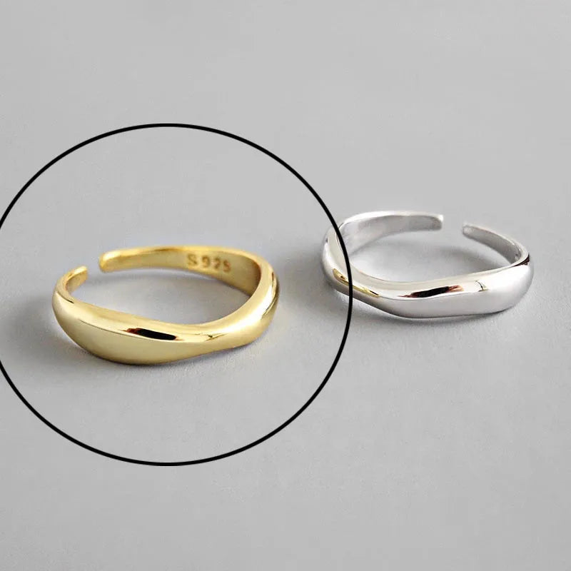 Hollow Out Gold Rings