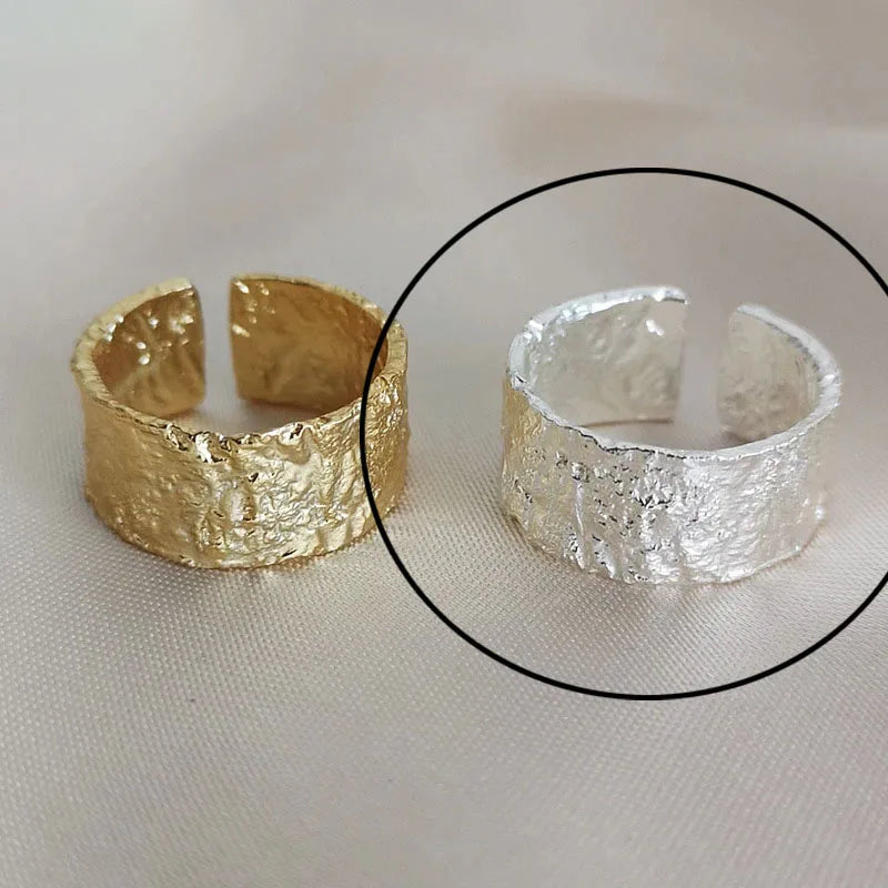 Hollow Out Gold Rings