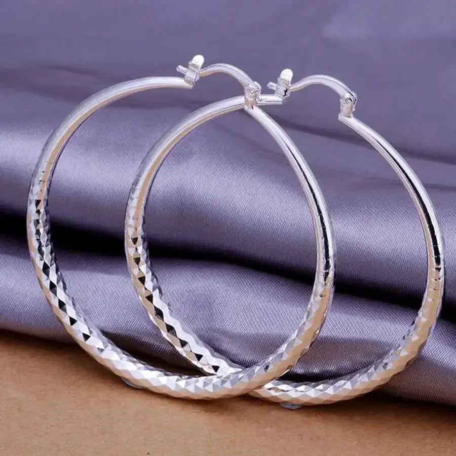 Silver big Earring