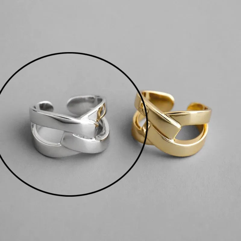 Hollow Out Gold Rings