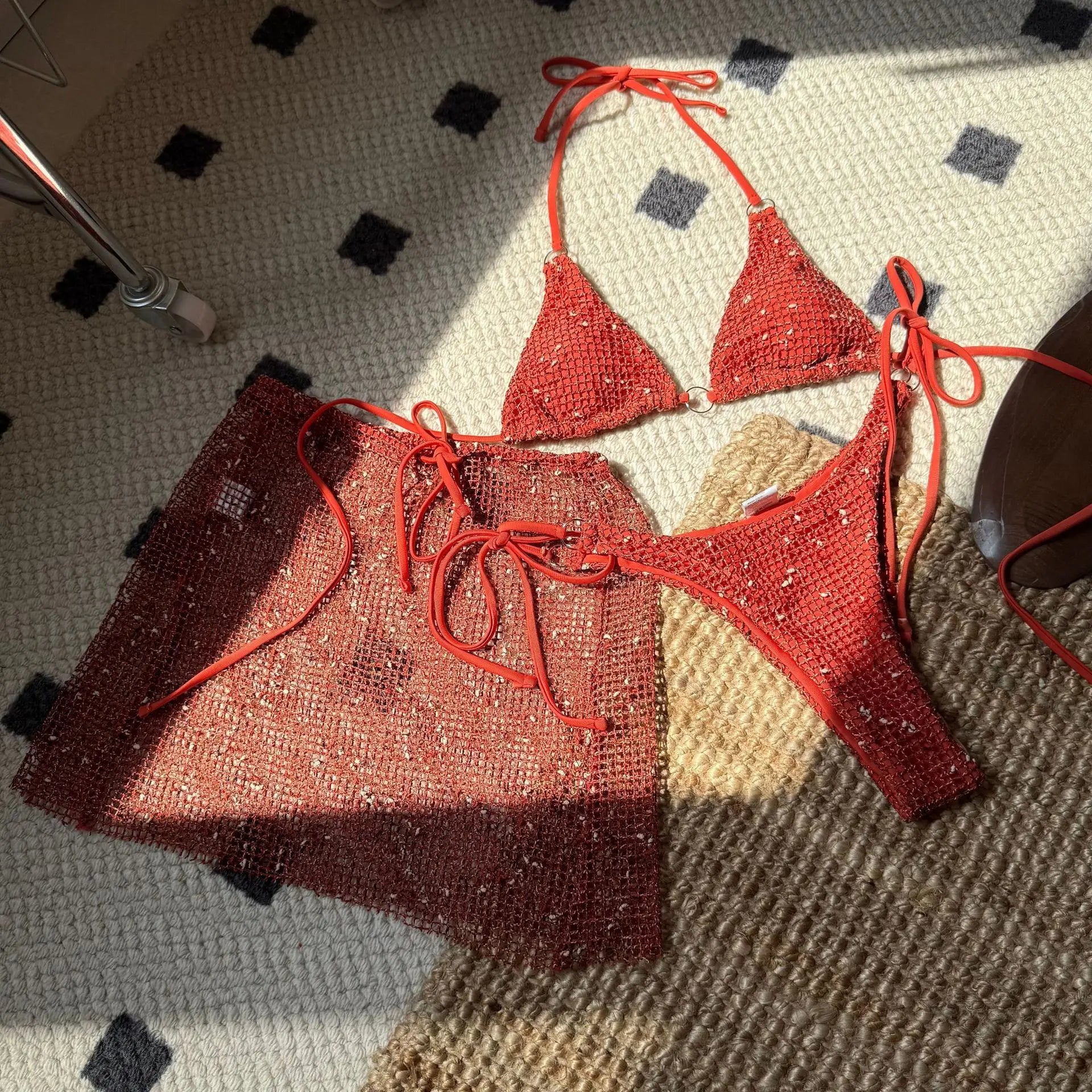 Hollow Out Skirt Bikini