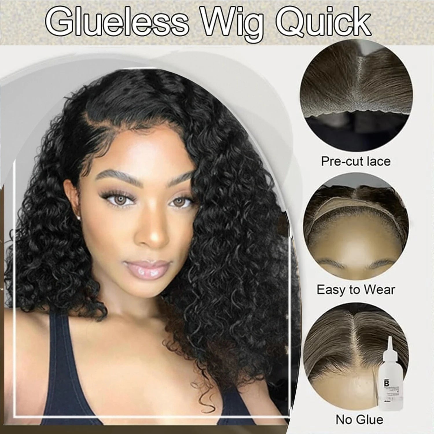 13x4 Curly Bob Wig \