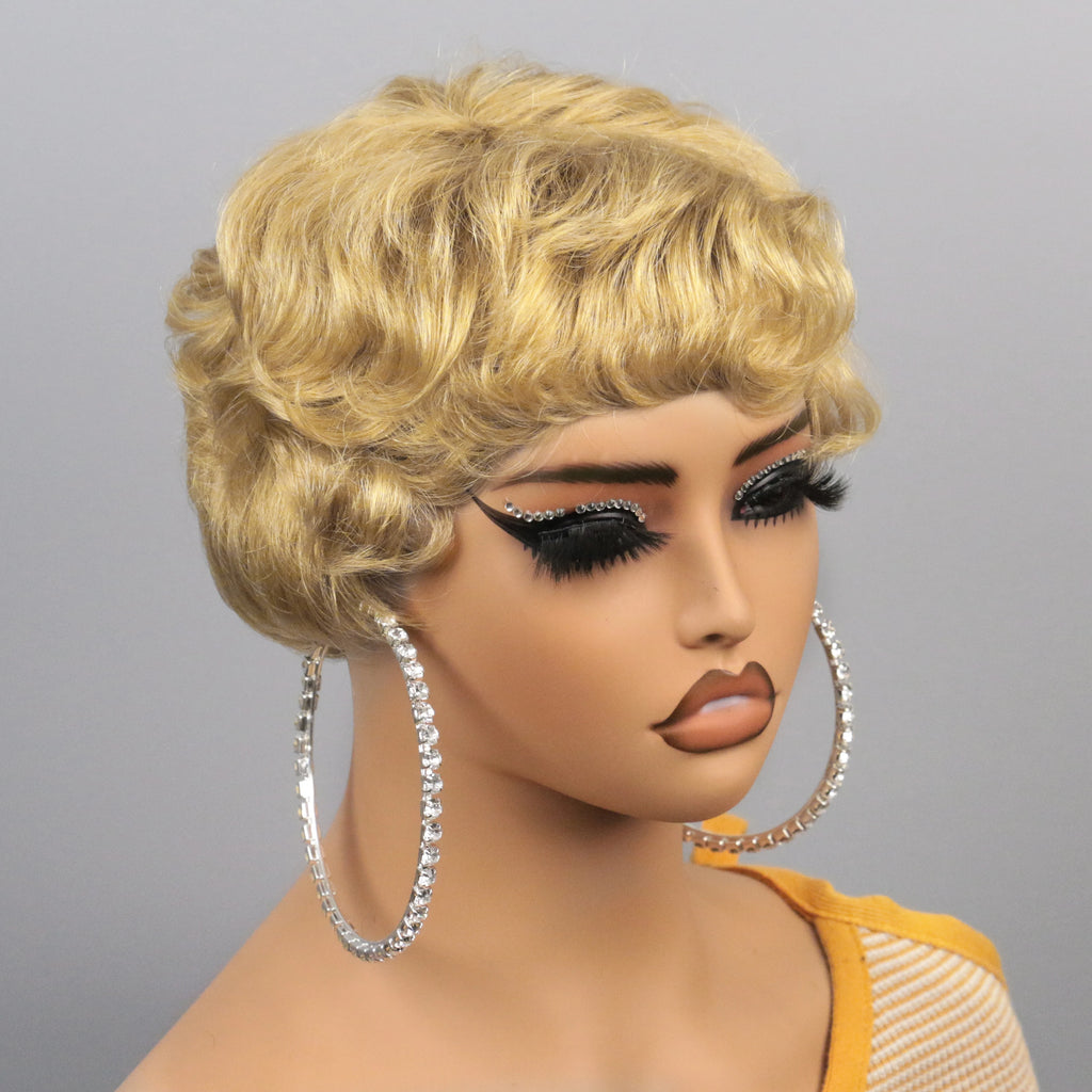 Short Human Hair Wig