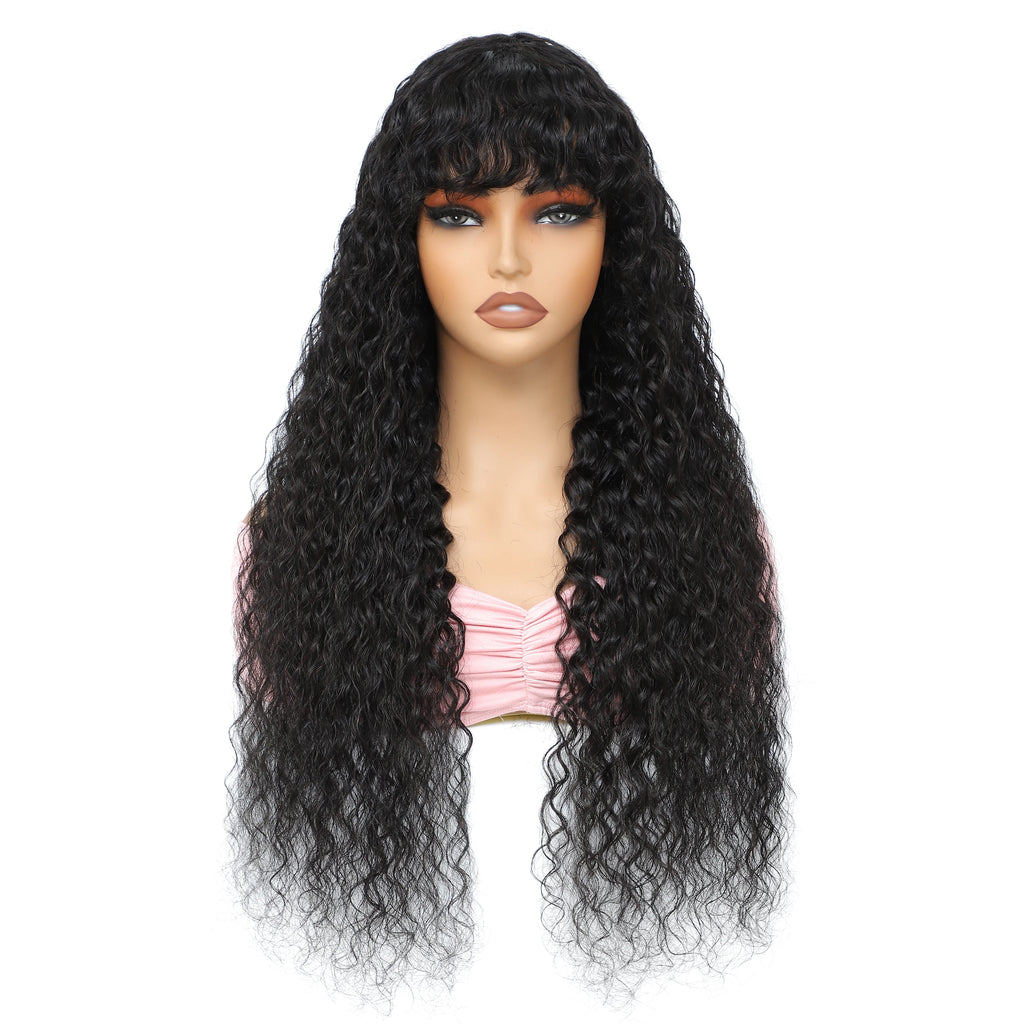 Curly Wig With Bangs