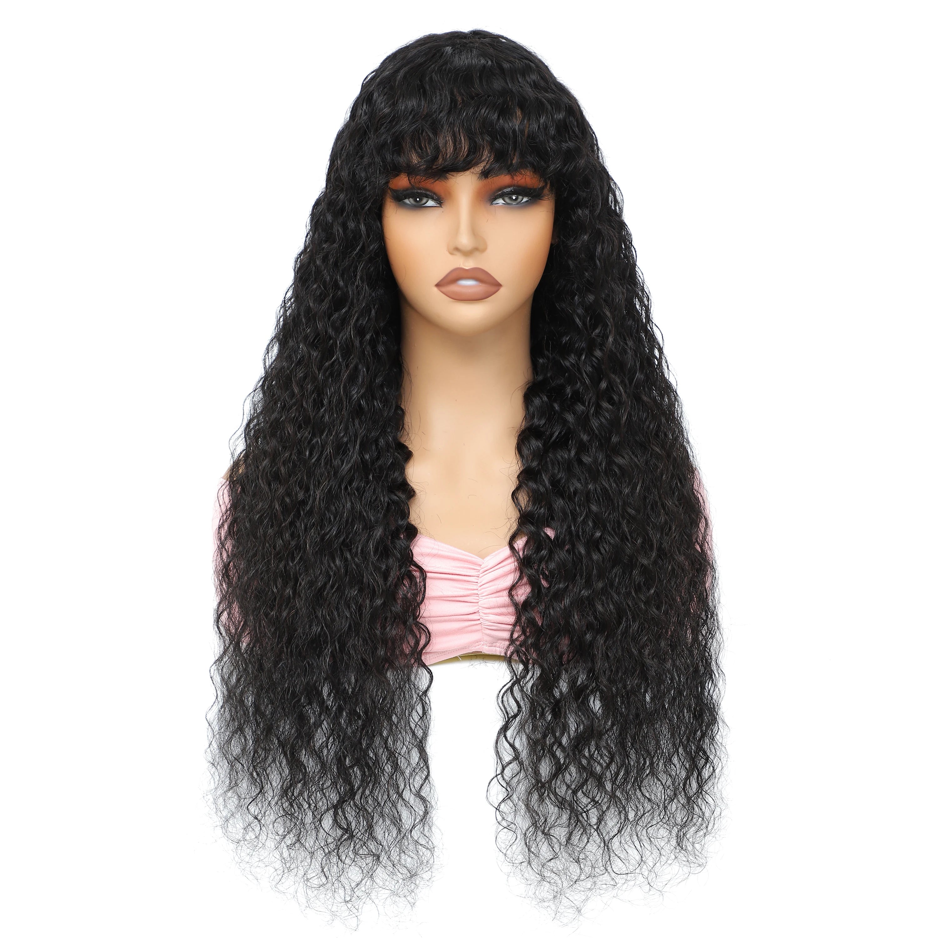 Curly Wig With Bangs