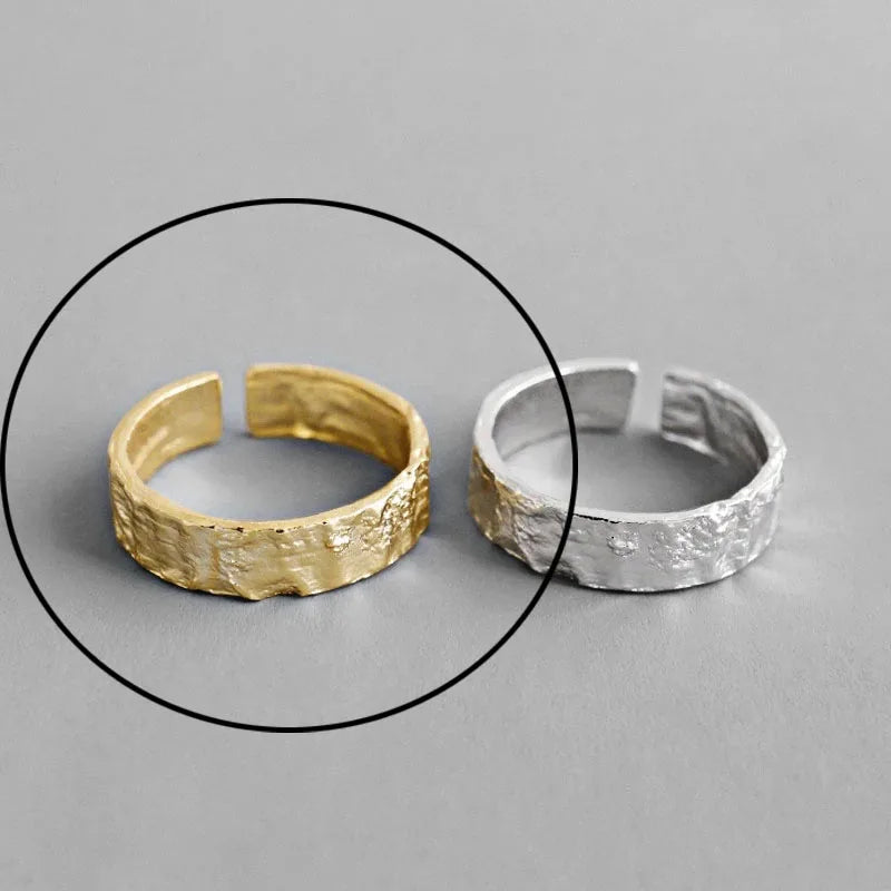 Hollow Out Gold Rings