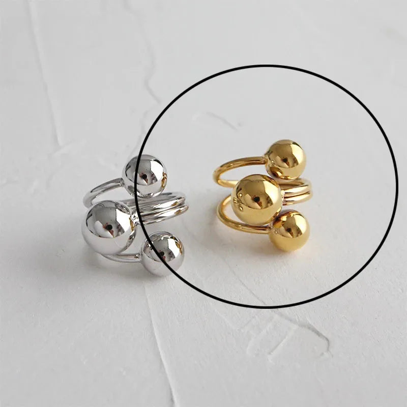 Hollow Out Gold Rings