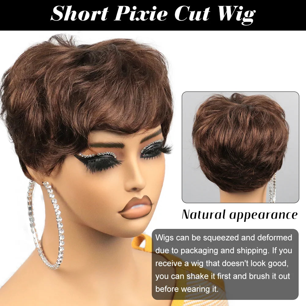 Short Human Hair Wig