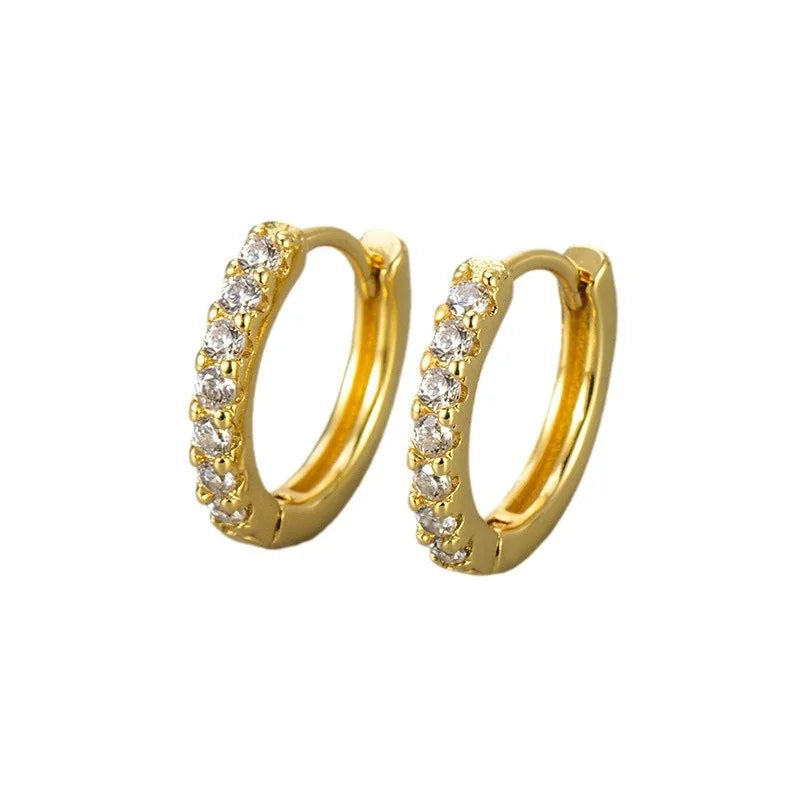Gold Zircon  Earring
