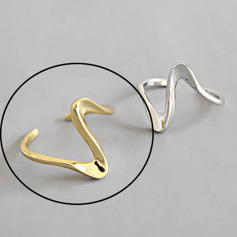 Hollow Out Gold Rings