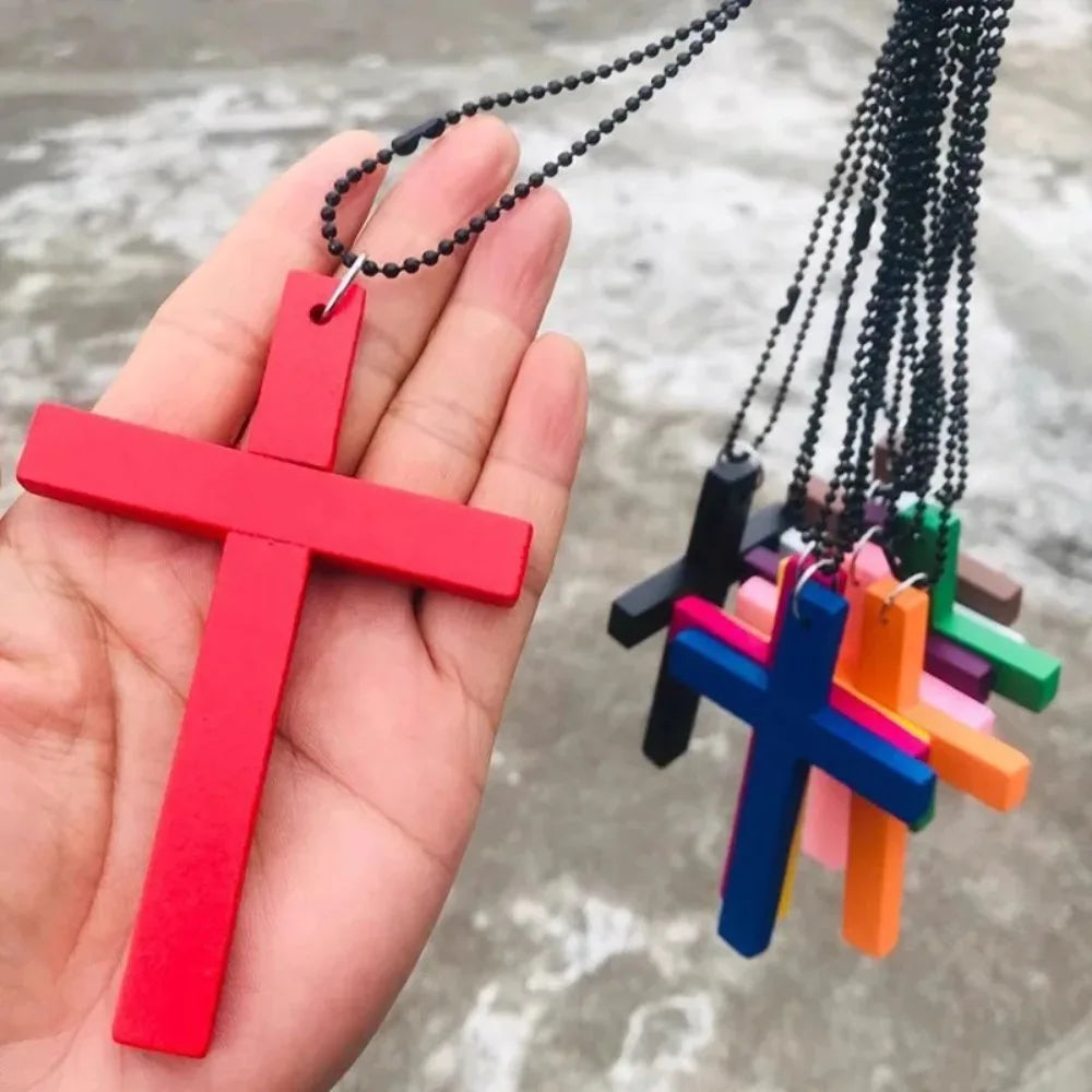 Wood Cross Pendant