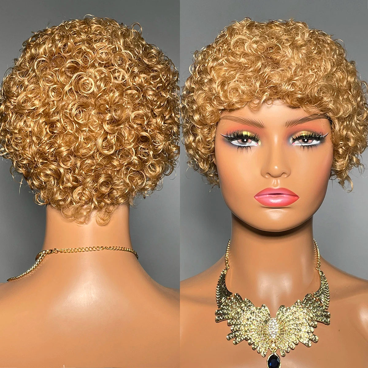 Short Curly Human Hair