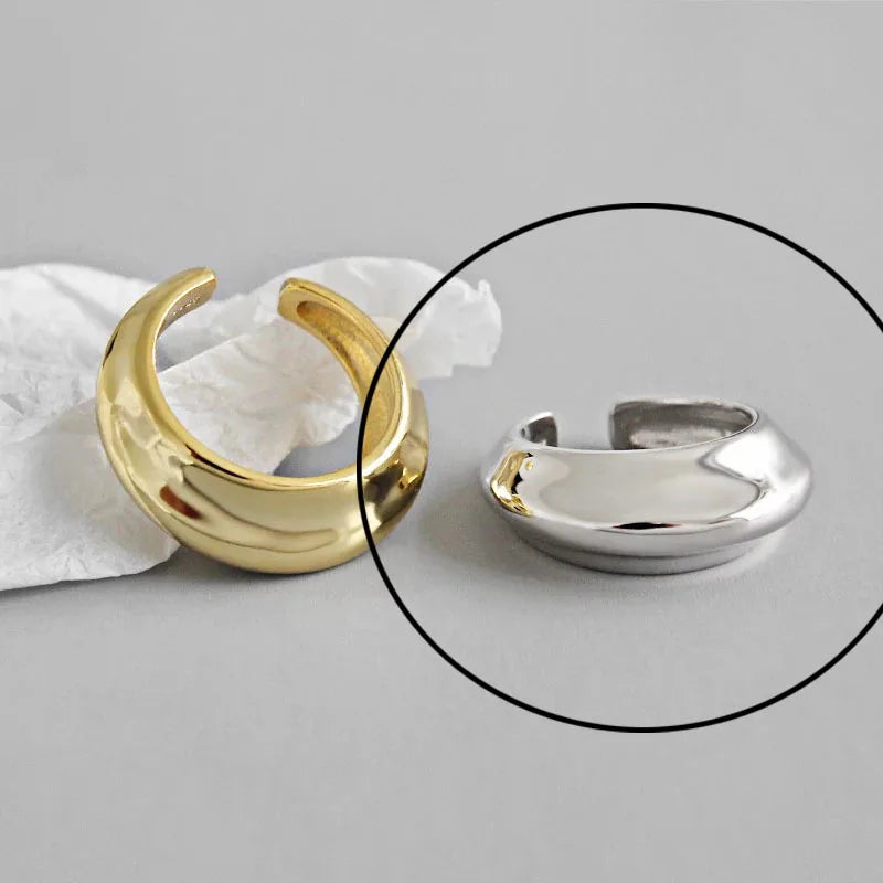 Hollow Out Gold Rings