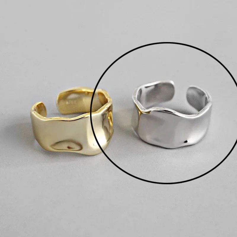 Hollow Out Gold Rings