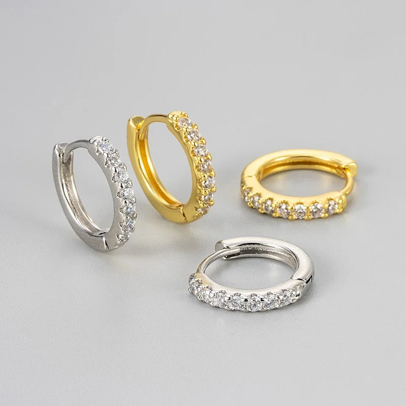 Gold Zircon  Earring