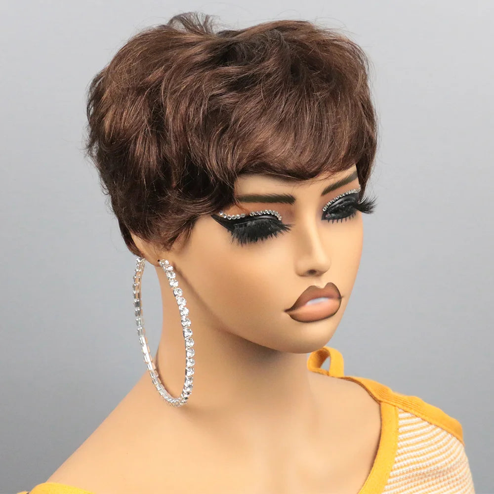 Short Human Hair Wig