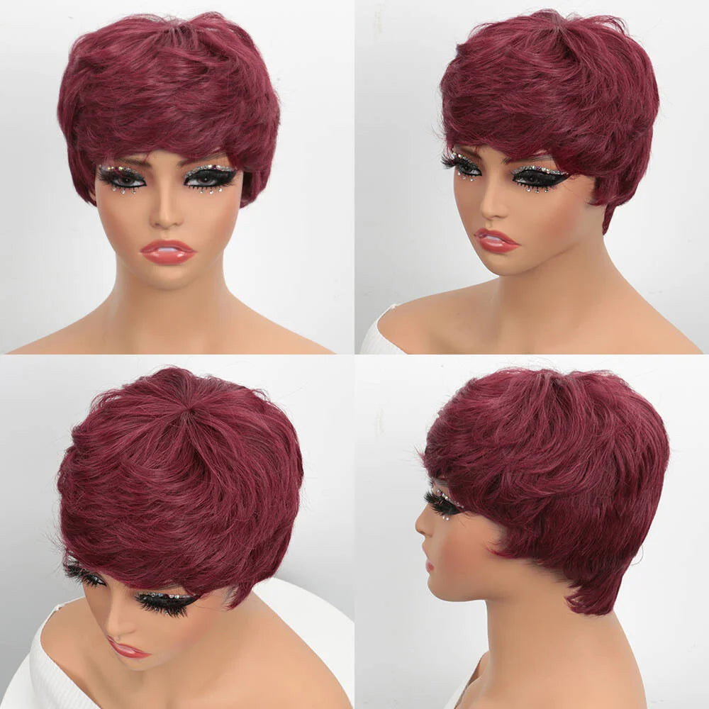 Short Human Hair Wig