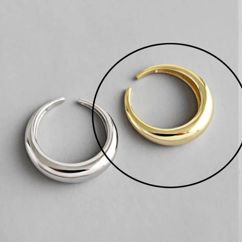 Hollow Out Gold Rings
