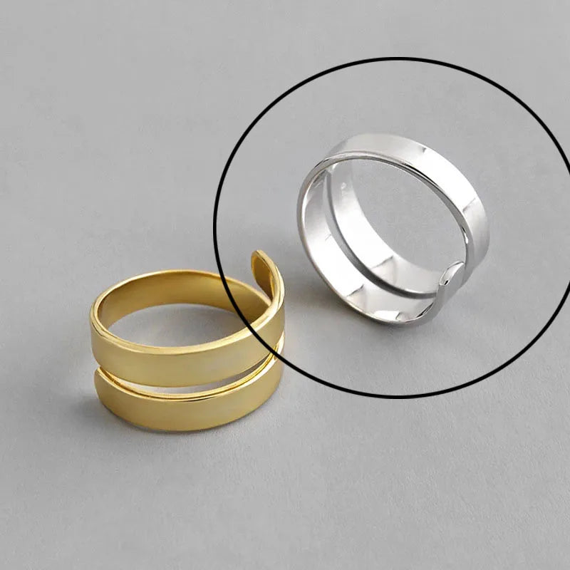 Hollow Out Gold Rings