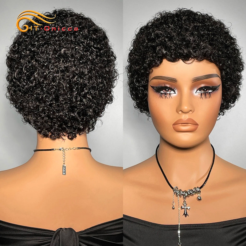 Short Kinky Curly Wigs
