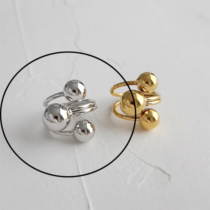 Hollow Out Gold Rings