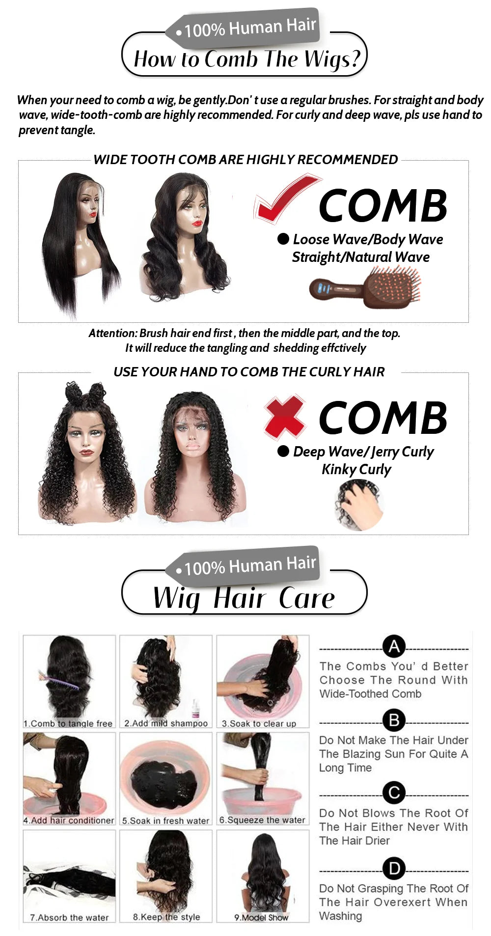 Short Human Hair Wig